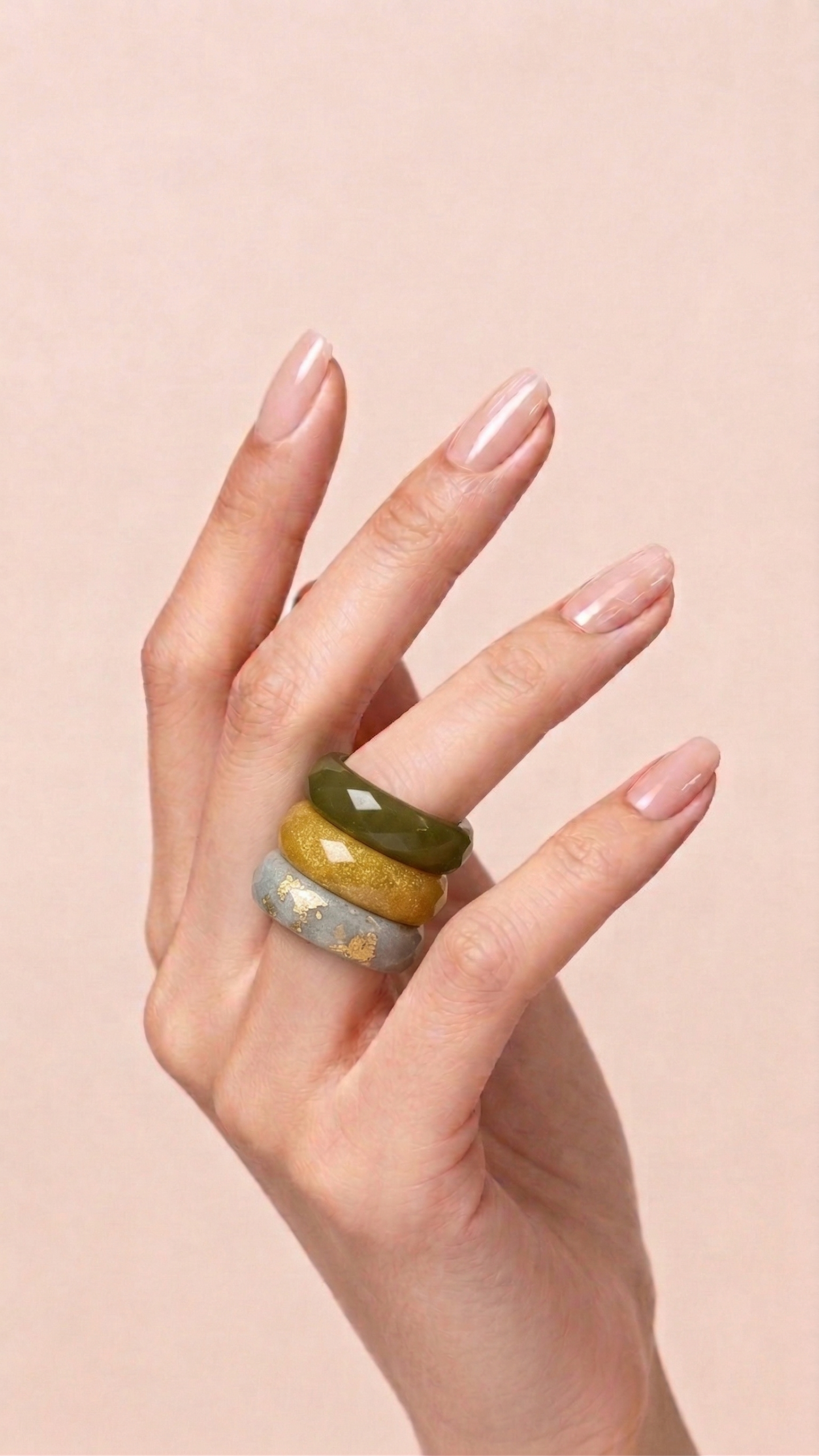 Set 3 anillos - Olive Grove