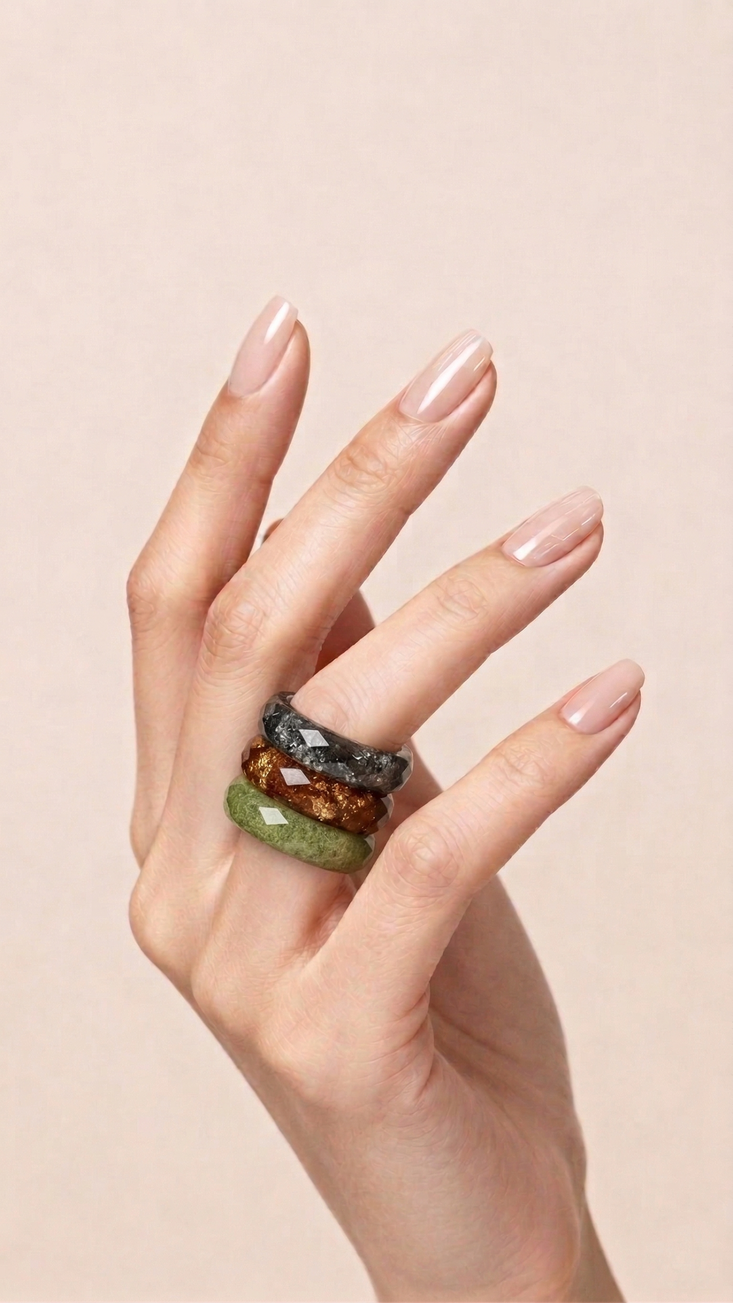 Set 3 anillos - Midnight Harvest